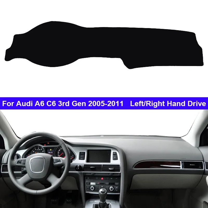 For Audi A6 C6 3rd Gen 2005 2006 2007 2008 2009 2010 2011 Car Protective Pad Dashboard Cover Silicone Non-Slip Mat Auto Sunshade