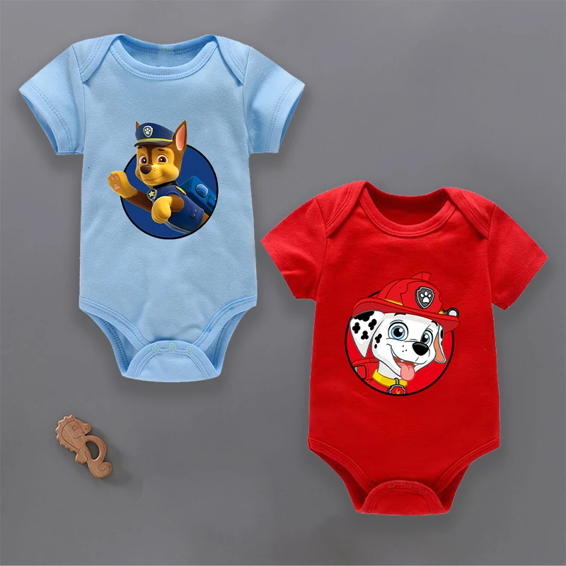 

PAW Patrols Baby Romper Cotton Newborn Jumpsuit Marshall Rubble Chase Rocky Zuma Skye Everest Anime 3-24M Infant Clothes Bodysui