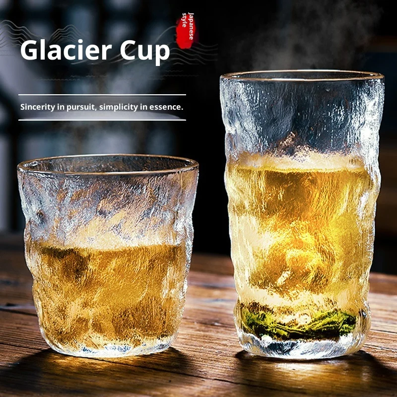 

Japanese Style Glacier Cup Whiskey Beer Glass Bar Popular Coffee Cup Water Bottle Wholesale Iceberg Design Alcohol Drinkware