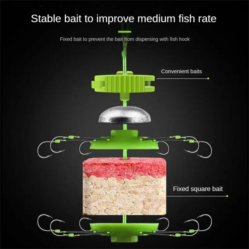 1/3/5PCS supporto per esche conveniente a prova di esplosione non facile da danneggiare funzionamento semplice non facile da scaricare strumento di pesca flessibile