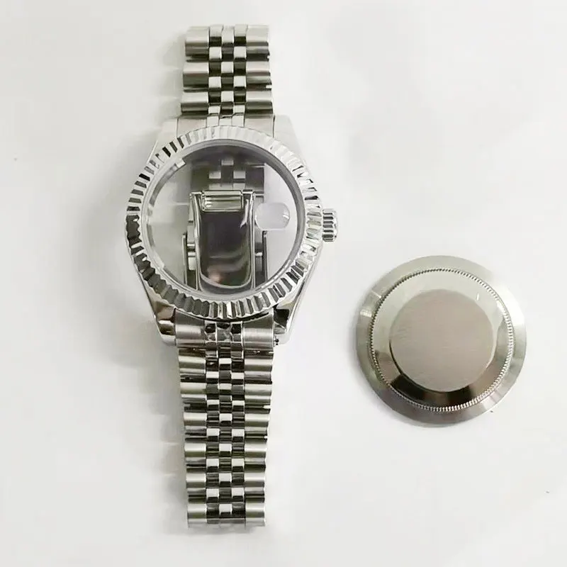 

36mm 40mm Silver NH34 NH35 NH36 NH38 NH39 NH70 NH72 ETA2824 PT5000 Watch Case Top Waterproof Sapphire Crysta Modification Kit
