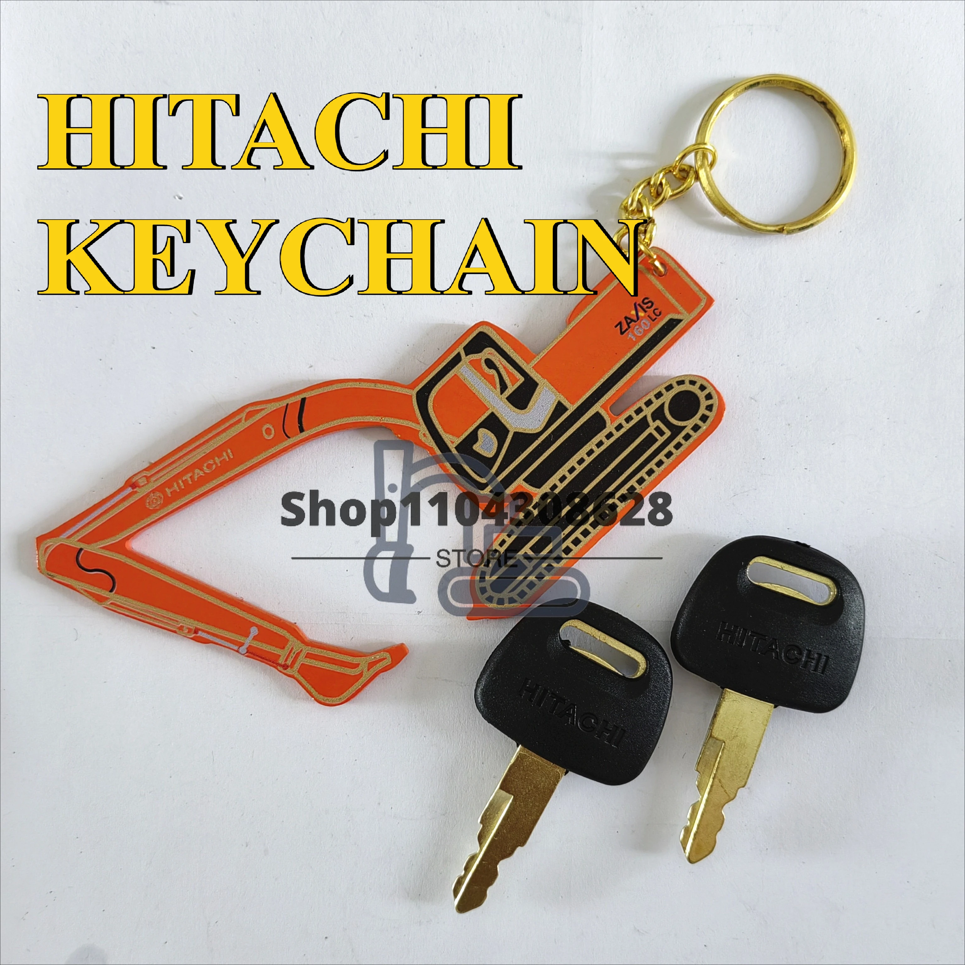 

1 шт. брелок для ключей экскаватора с ключом Hitachi Komatsu Kobelco