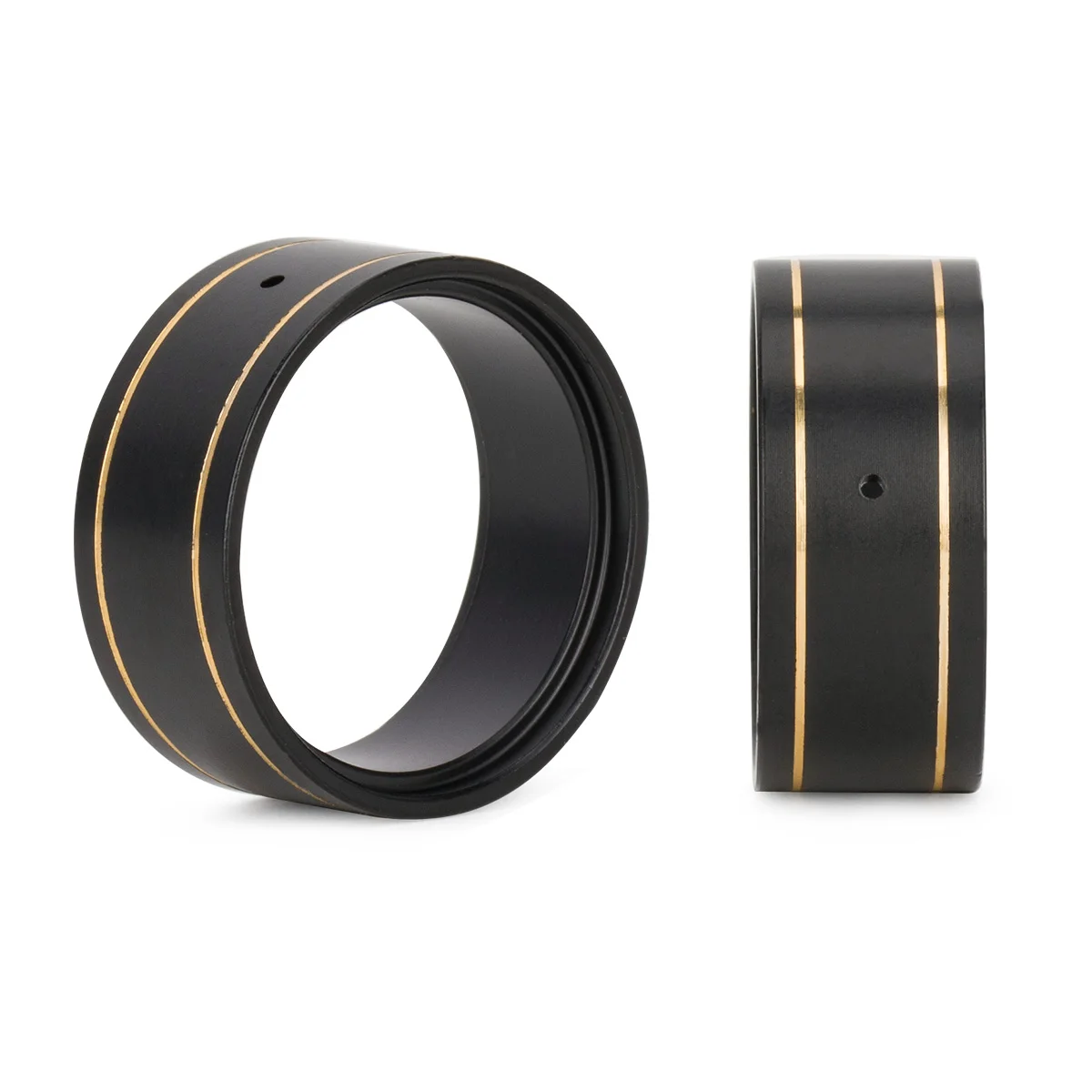 1.0 Polegada 64g rc crawler latão beadlock roda braçadeira anel se encaixa para axial trx4m scx24 1/18 1/24 rc acessórios do carro