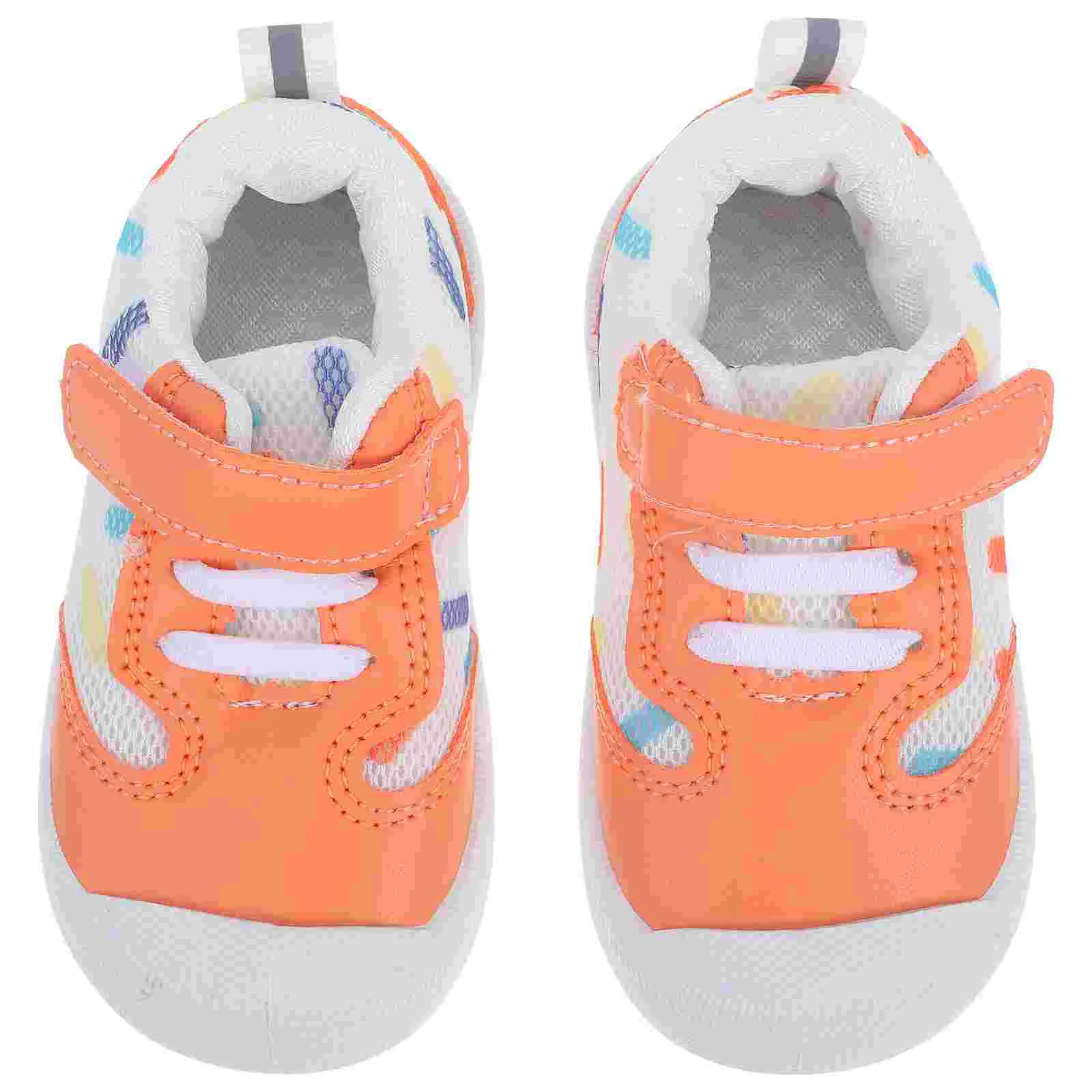 

Walking Shoes for Babies Toddler Infant Newborn Breathable Baby Infants Soft Orange