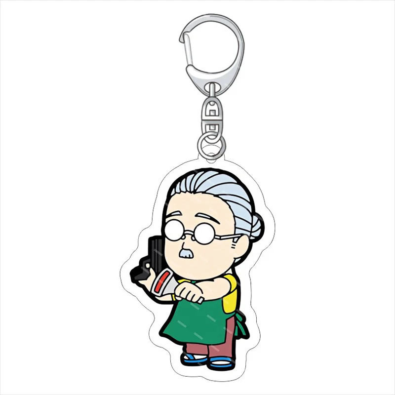 Anime SAKAMOTO DAYS Sakamoto Taro Shin Asakura Cosplay Key Chain Lu Shaotang Keyring Bag Pendant Acrylic Keychains Accessories