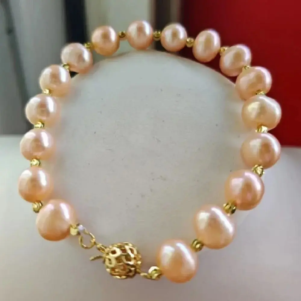 bracciale-di-perle-da-75-8-pollici-9-10-mm-incredibile-aaa-naturale-mare-del-sud-rosa-rotondo-925s