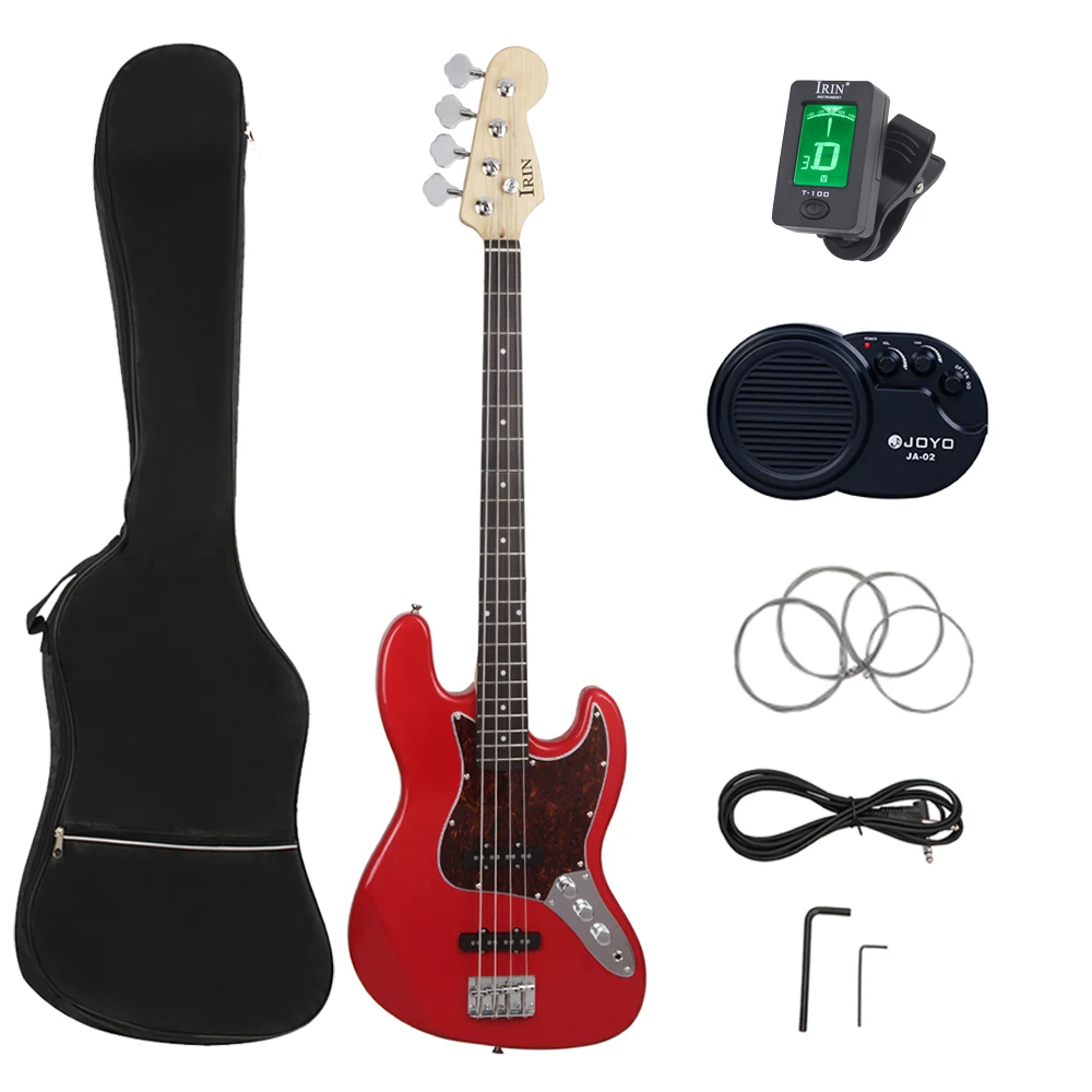 

4 Strings Electric Bass Guitar 20 Frets Sapele Bass Guitar Guitarra With Bag Strings Amp Tuner Cable Wrenche Parts & Accessories