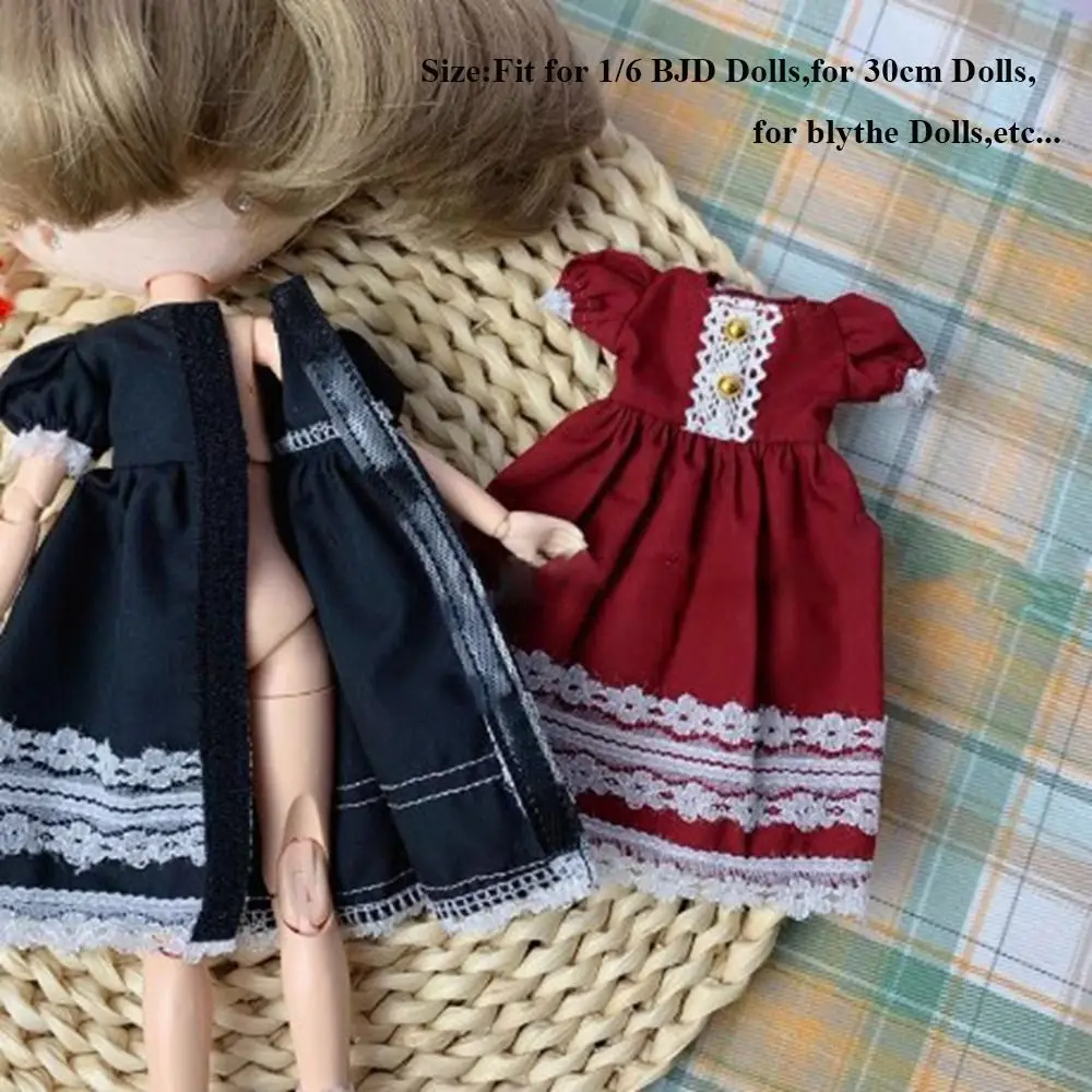 فساتين الدانتيل اليدوية تنورة موضة عادية حمالة لامعة تنورة مع عقال DIY بها بنفسك اكسسوارات لدمى 1/6 BJD 30 سنتيمتر #6