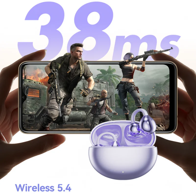 

High Fidelity Intelligent Real-time AI Translation Stereo Bluetooth Ear Clip OWS Non in Ear Open High Quality Bluetooth Earphone