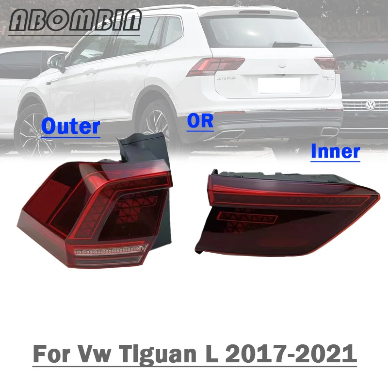 

Car Rear Back Light Cover Stop Indicator Lamp Shell LED Tail Lamp Housing For Vw Tiguan L 2017 2018 2019 2020 2021