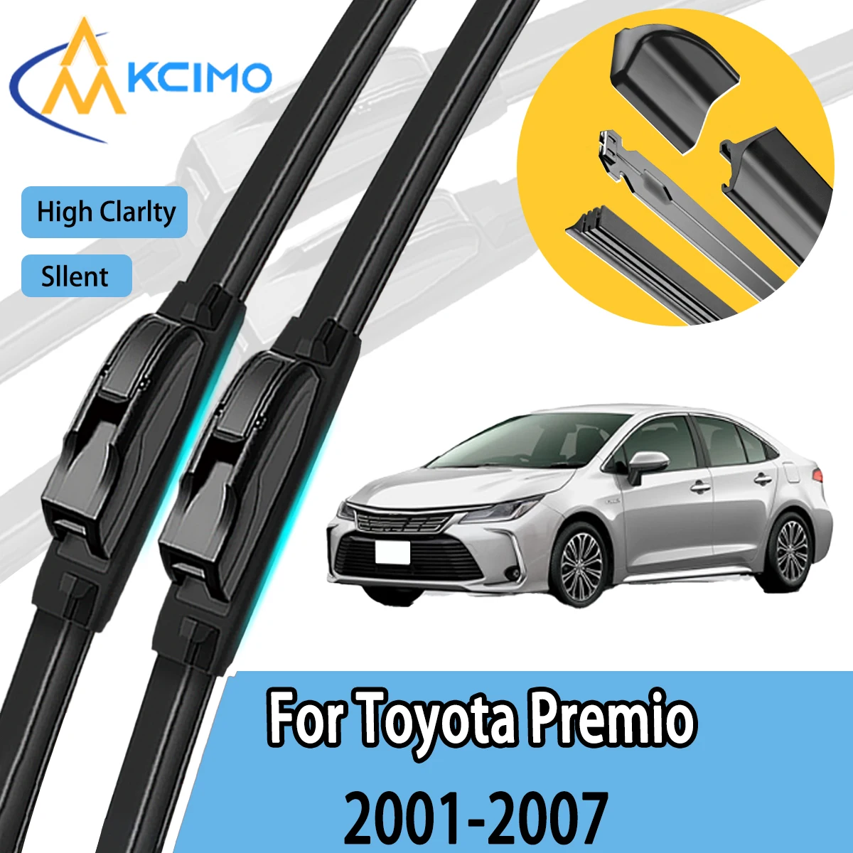 

KCIMO 2 шт. щетки стеклоочистителя переднего стекла подходят для Premio 2001-2007, высококачественные автомобильные аксессуары для ветрового стекла