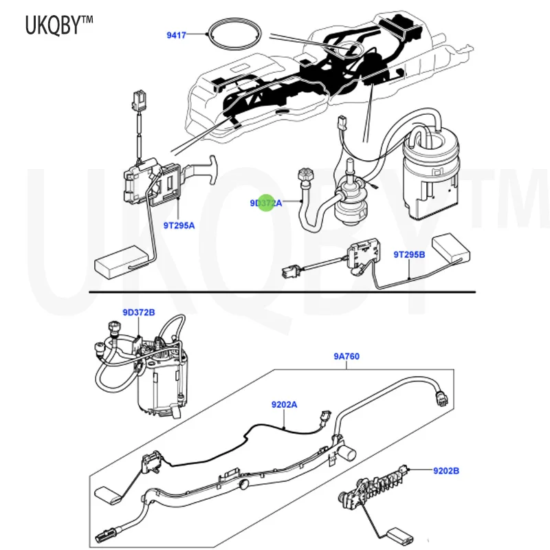 La nd Ro ve r Sp or t Ra ng e Ro ve r 2005-2009 Module - Engine Fuel WGS500051 WGS500050