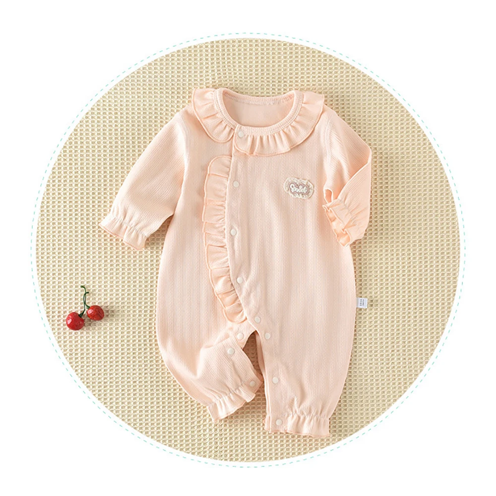 Newborn Baby Romper 0-24M Autumn Newborns Jumpsuit Baby Girls Clothes Sweet Infant One Piece Toddlers Boys Rompers