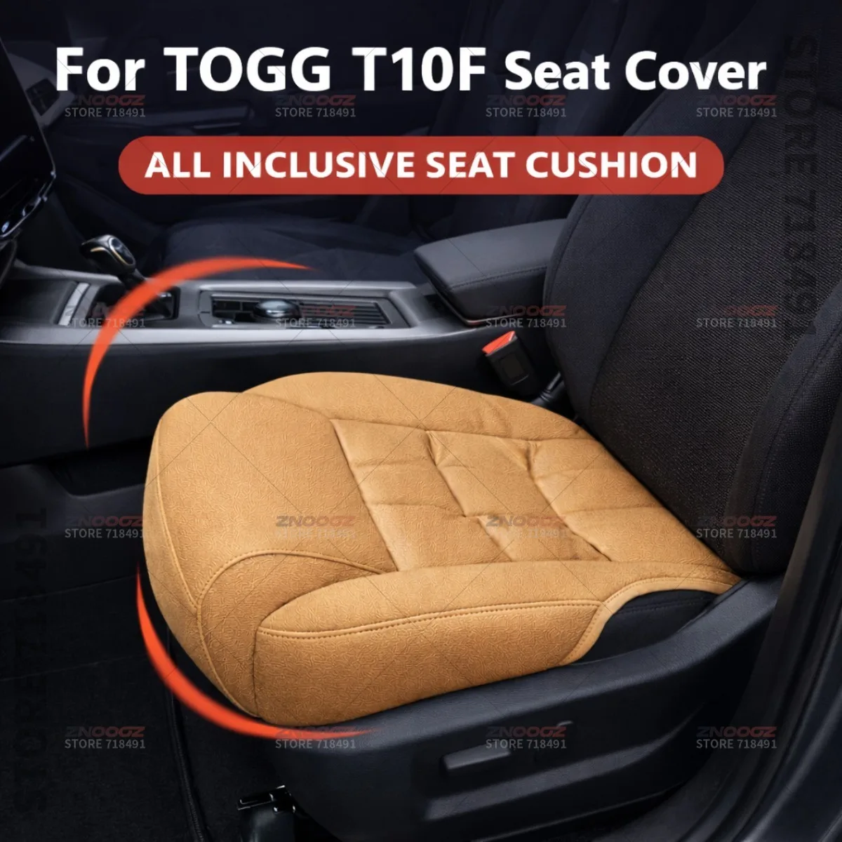 

Car Seat Leg Support Extension Seat Cover Memory Foam Extender Cushion Interior Accessories For TOGG T10F