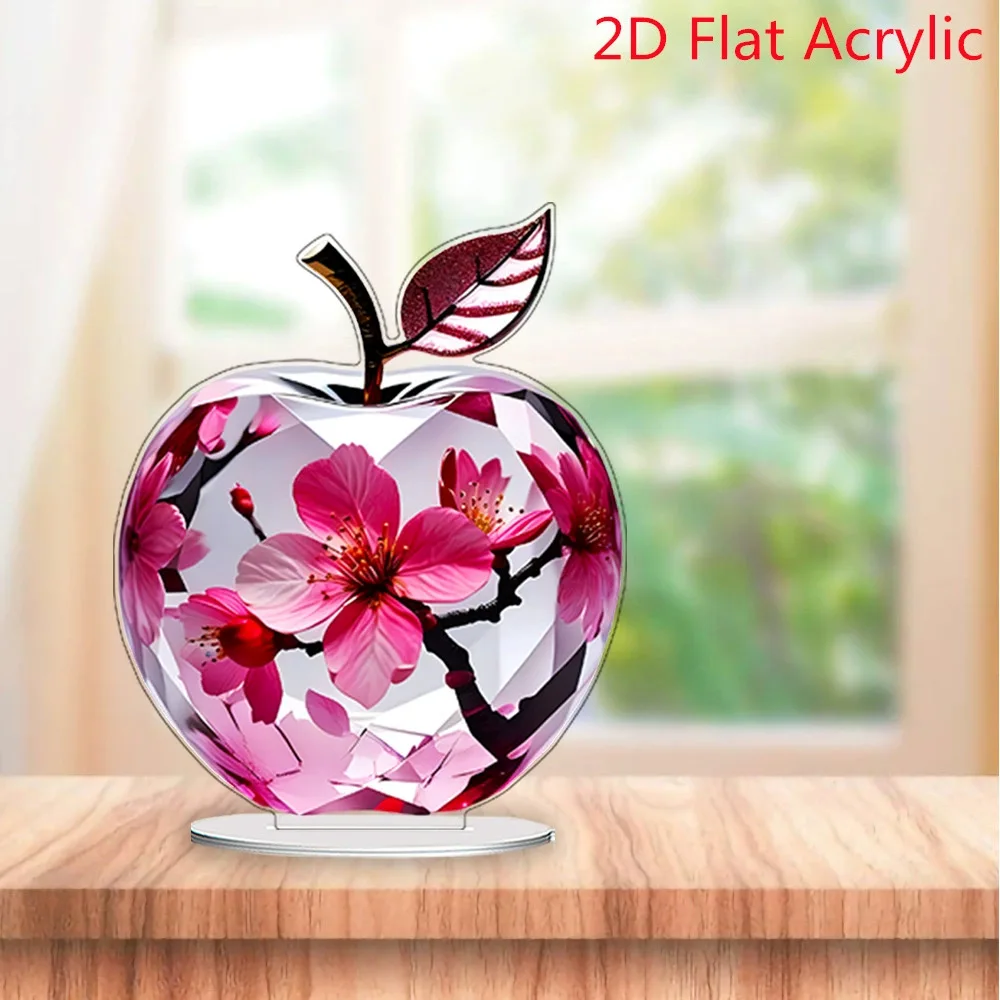 Crystal Apple Figurine Decor 6