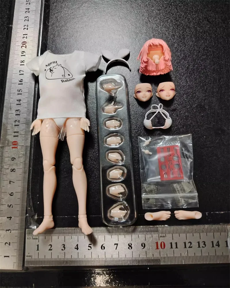 RA-O1L 1/12 Soldat Eileen Kopf Skulptur Kleidung Beide Arme DIY Zubehör Modell Spielzeug Für 6'' Action Figur Körper Auf Lager