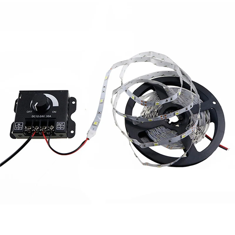 ABUP-3X LED Light Adjuster DC 12-24V 30A/No Strobe With Knob Switch LED Light Bar Brightness Adjuster Dimmer