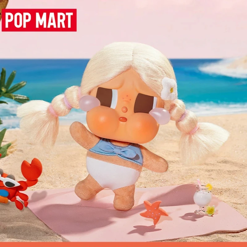 

Genuine Popmart Crybaby Vacation Mode On Series Vinyl Plush Keychain Blind Box Birthday Gifts For Girls Ornaments Trendy Toys