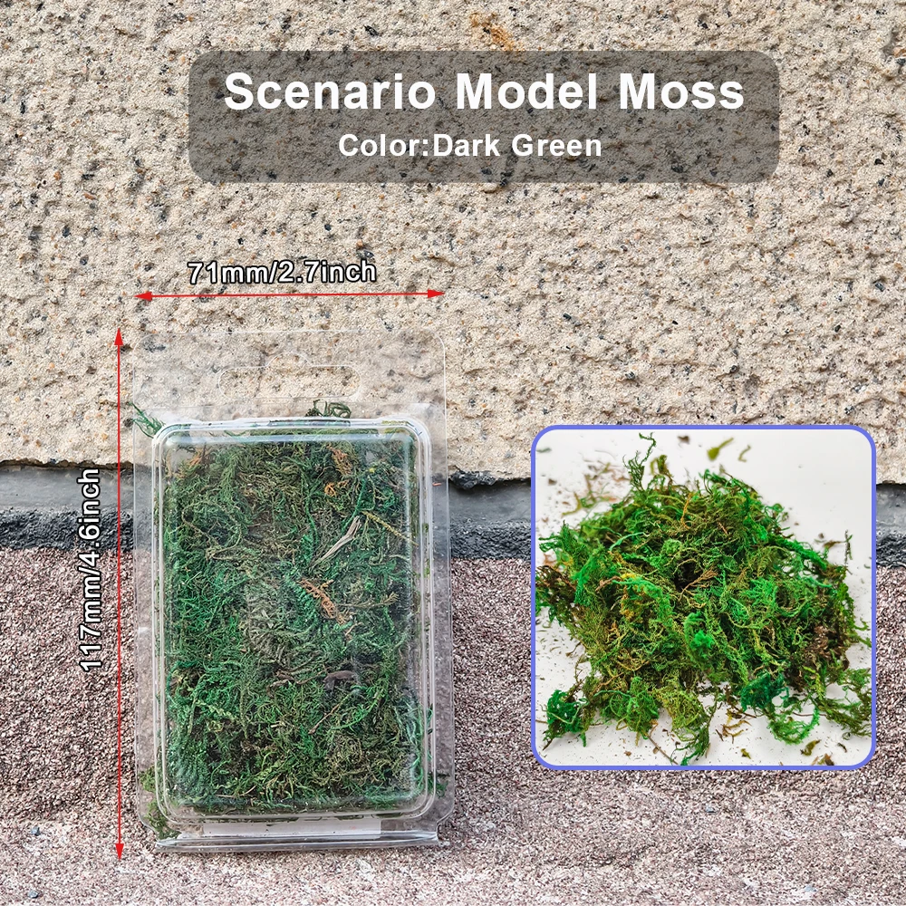 Diy Modeling Artificial Moss Lichens Crafts Simulation Fake Green Plants House Decoration Micro Landscape for Diorama 1Box