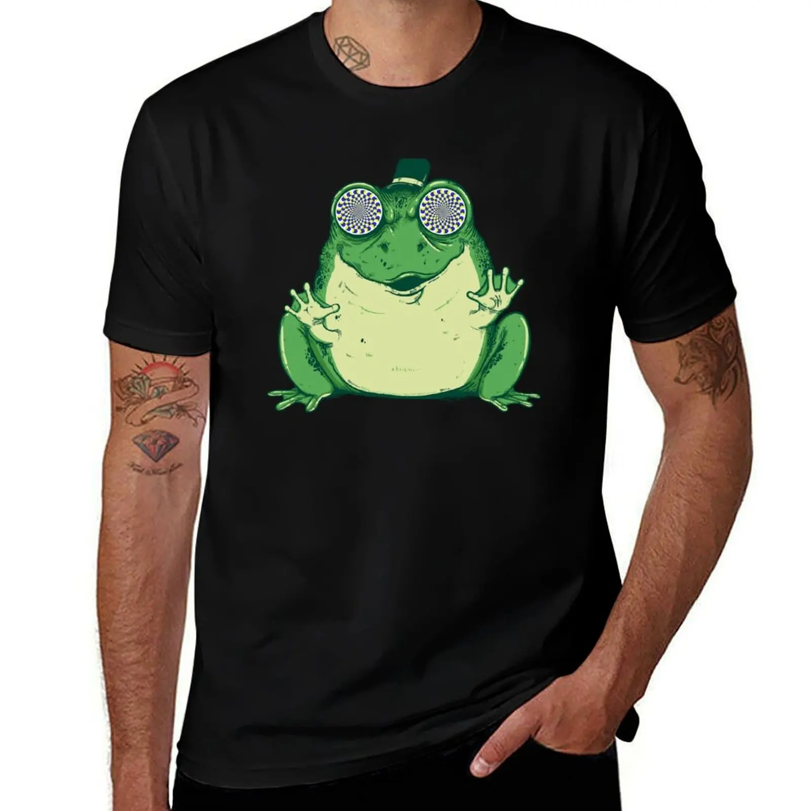 Hipnogenic Toad T-Shirt Big and Tall Crew Neck Tee T-Shirt