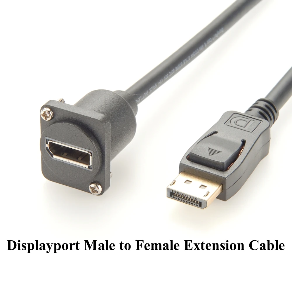 Przedłużacz Displayport męski na żeński typu D DP na DP XLR do montażu panelowego do HDTV HD Digital Audio Video