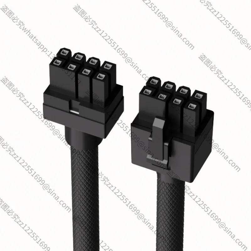 Suitable for Straight Head, Graphics Card 8pin One-line Connected Module Cable Power Supply Cable, Super Soft Embossed Line Out