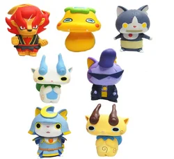 10cm Gift box package Japanese cartoon Yokai watch action figure doll.PVC kids gift toy yokai-watch Jibanyan Roboyan