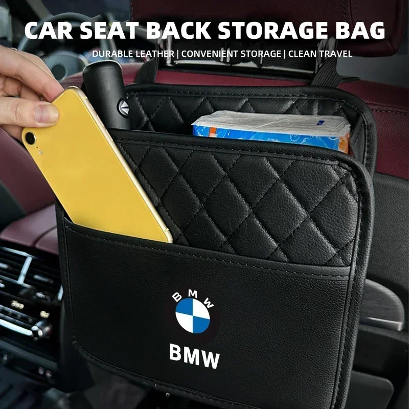 Sac de rangement multifonctionnel pour siège arrière de voiture, BMW Performance, E46, E90, E60, F10, F30, E39, E36, E87, G30, E92 M