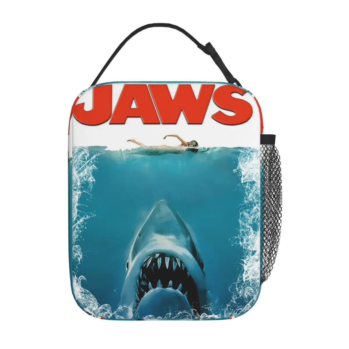 Jaws Movie Great White Dangerous Shark (16) Insulated Lunch Bag for Women Kids Portable Food Boxes Thermal Lunch Box Tote