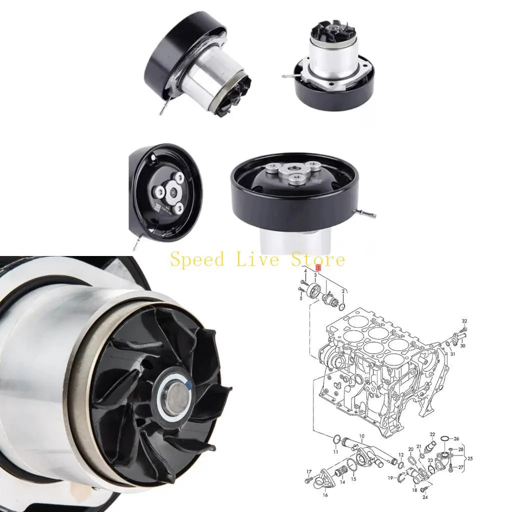 

547C Водяной насос 03H121008H WG1465245 0011026500 Замена охлаждающей жидкости насоса