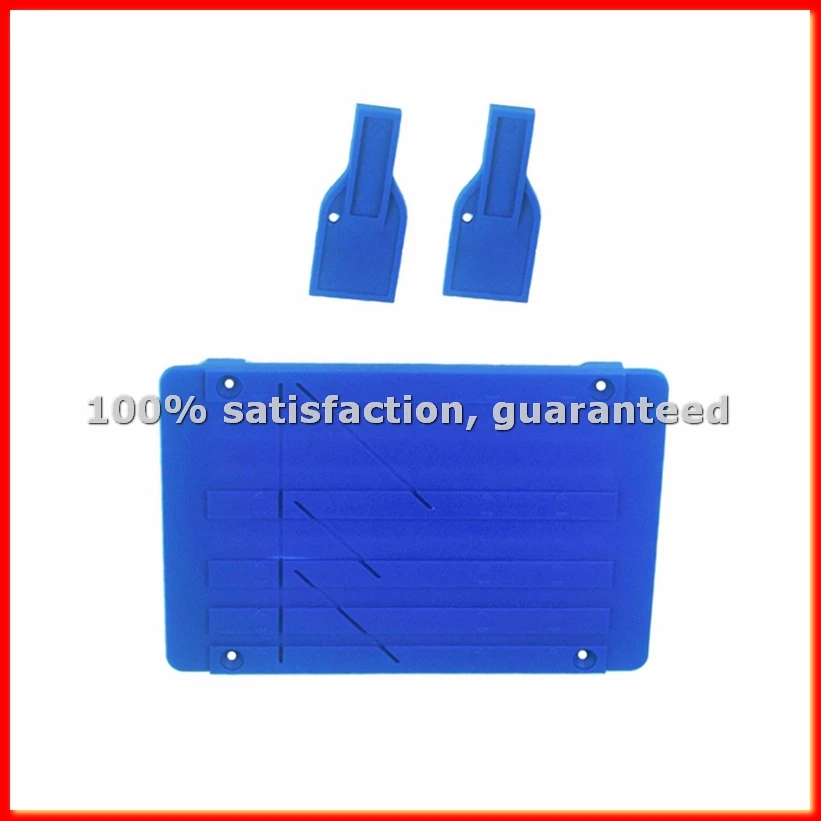 Tape Splicing Set Reel to Reel Tape Recorder Splicing Block for Opening Cassette Tape Repair with Two Fixers Blue-A13G
