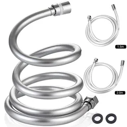 1.5/2/3M PVC Silicone Shower Head Hose Flexible Pipe Tube High Pressure Water Powerful Multilayer Plumbing Bathroom Accessories
