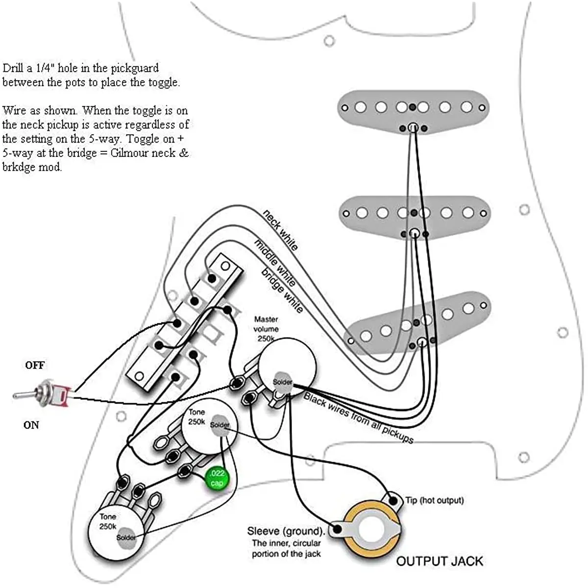 SSS prewired embellished mirro zlato kytara pickguard sada bílá pickups multifunkce spínač kytara součástky