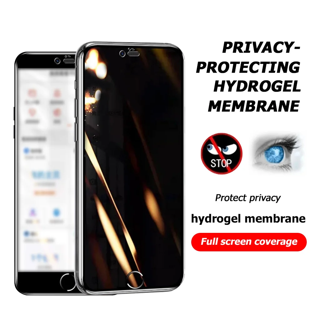 

Privacy Hydrogel Film For iPhone 17 Pro Max 16 15 13 12 11 14 Pro Max 17 Air XR X XS Max 16 15 14 Plus Anti-Spy Screen Protector