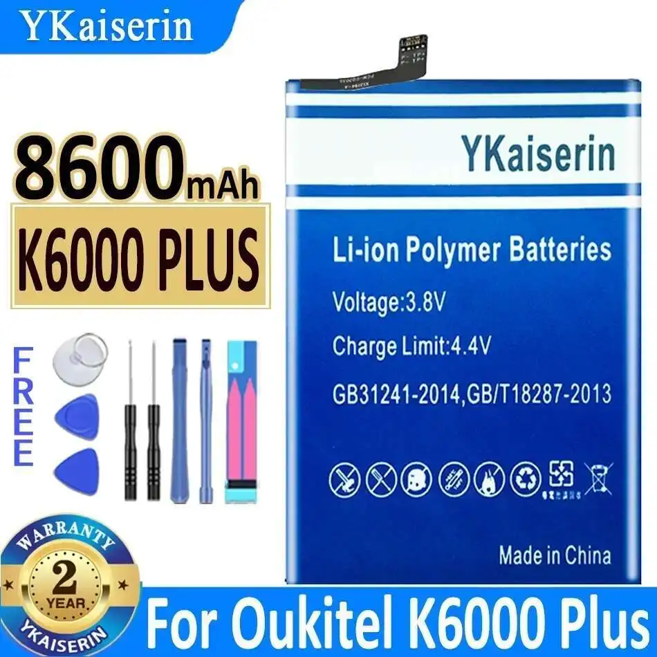

Long Lasting For Oukitel K6000 Plus High-Capacity Mobile Phone Battery 8600mAh