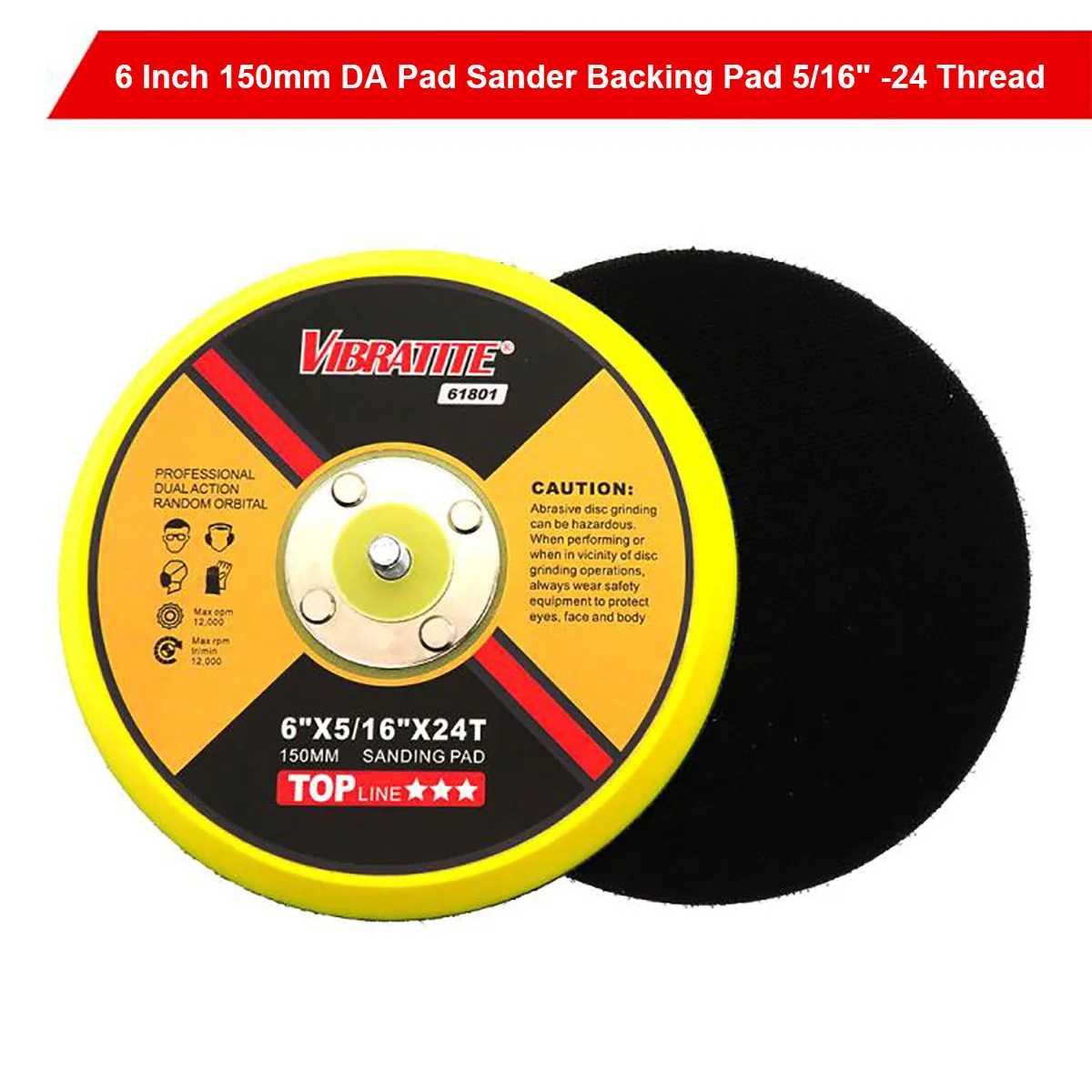 1-5PCS 6 Inch150 mm M8 Car Polisher Grinder Wheel Sander Paper Disc Auto Polishing Machine Tool Pneumatic Tray Self-adhesive Pad