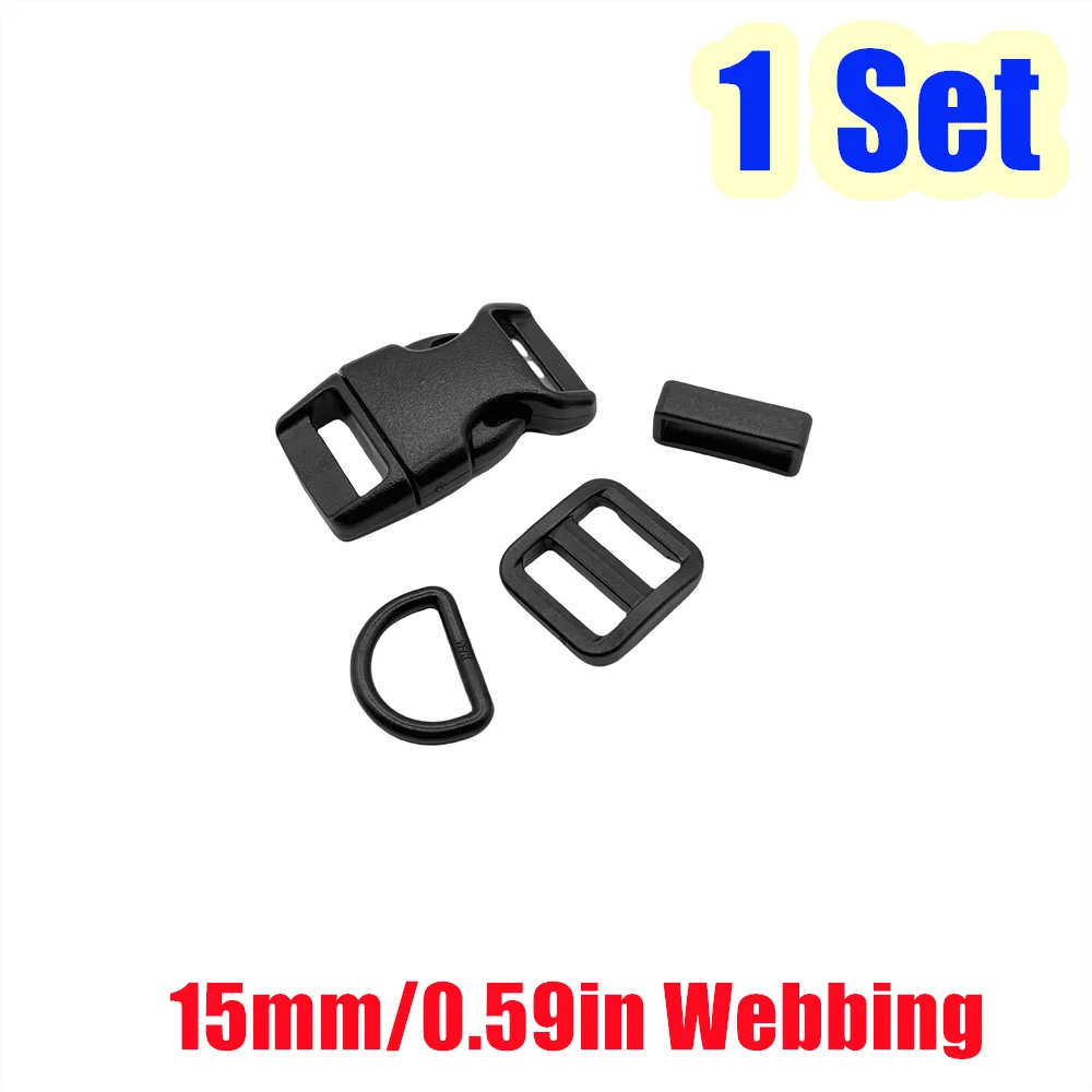 Plastic Side Release Buckles with D Rings