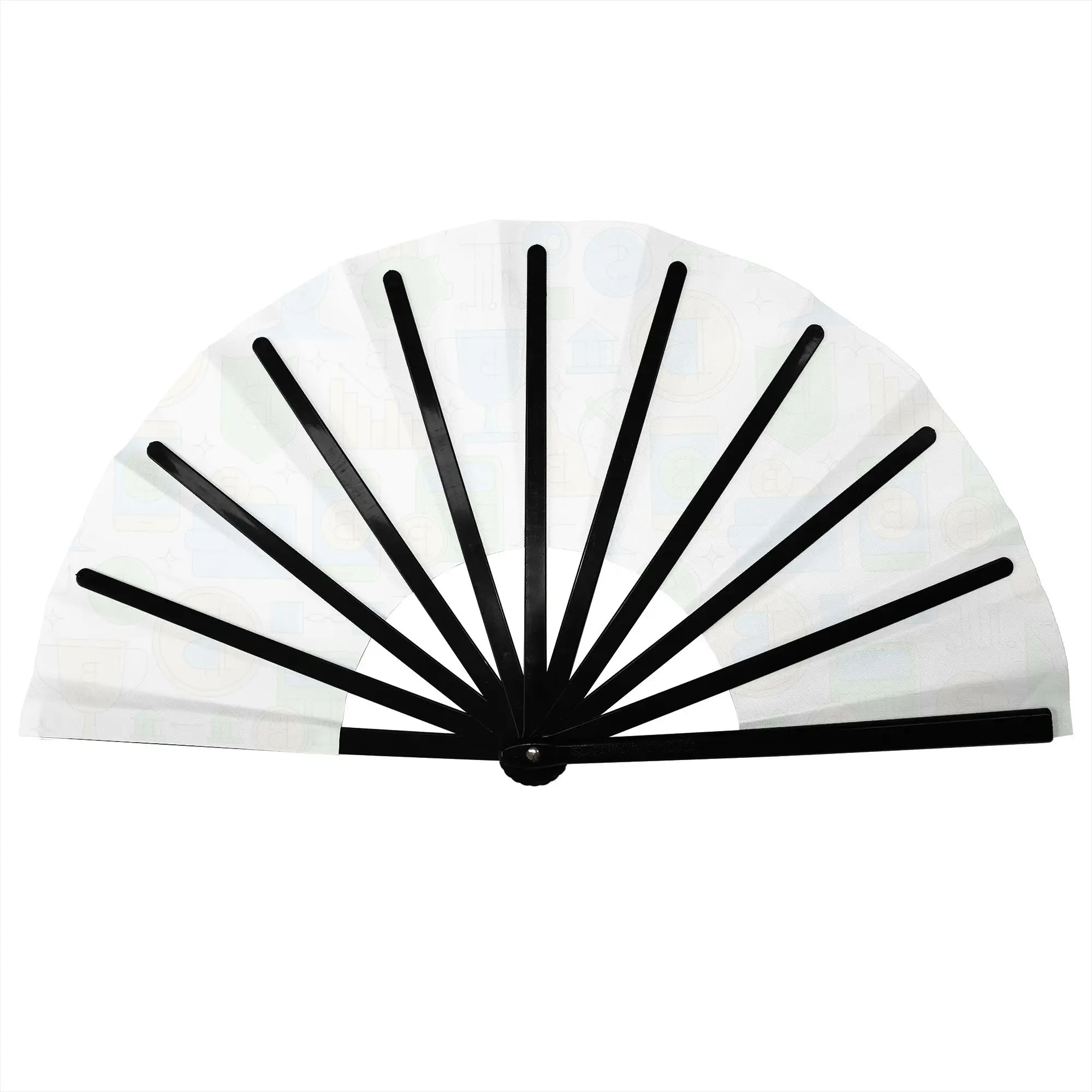 Crypto Virtual Currency Bitcoin Traditional Folding Fan Chinese Style  High-Quality Fans Gift Classic Decorative Hand Fan