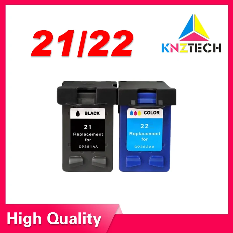 2x ink cartridge compatible for21 21 21xl for 21 22 22xl C9351A C9352A  Deskjet 3915 3920 D1530 D1320 D1311 D1455 F2100