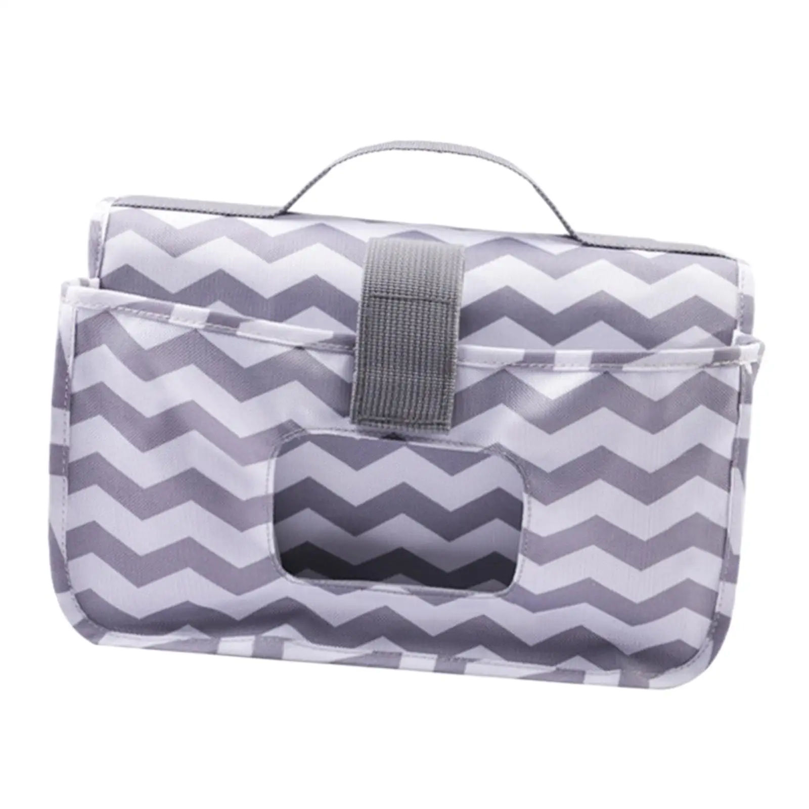 Portable Diaper Changing Pad Oxford Cloth Waterproof Baby Mat Travel Essential with Pockets for Newborn Infant Care on the Go