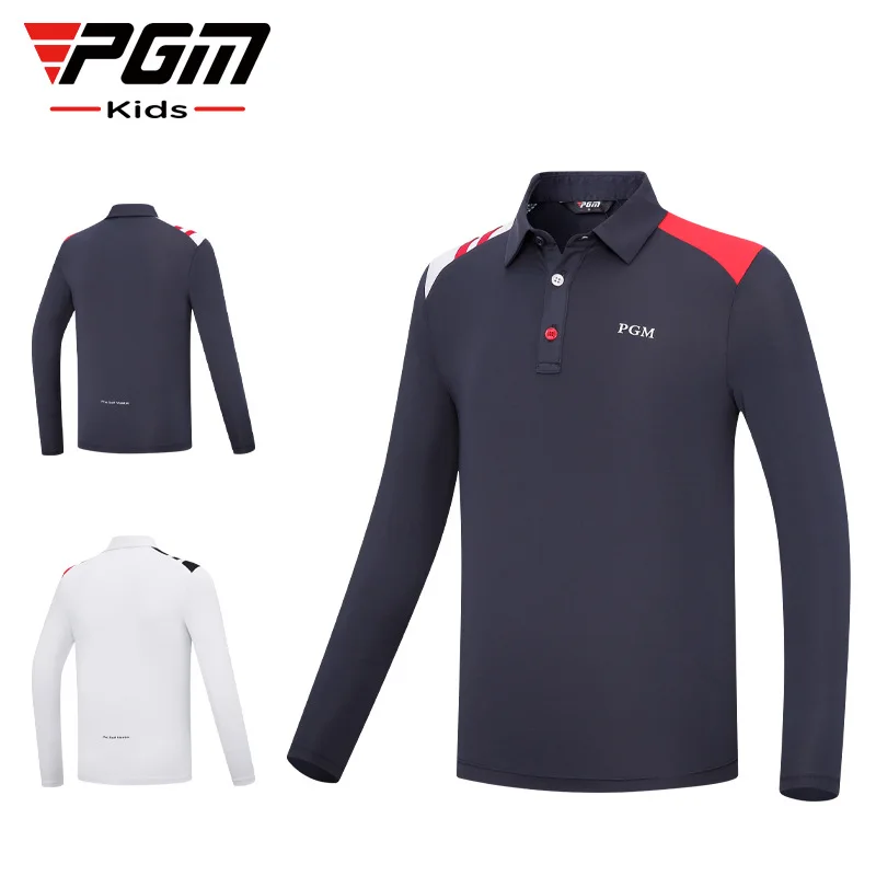 PGM Children Golf Clothing Boys Long Sleeve T-Shirts Comfortable Soft Skin-Friendly Fashion YF544 Wholesale