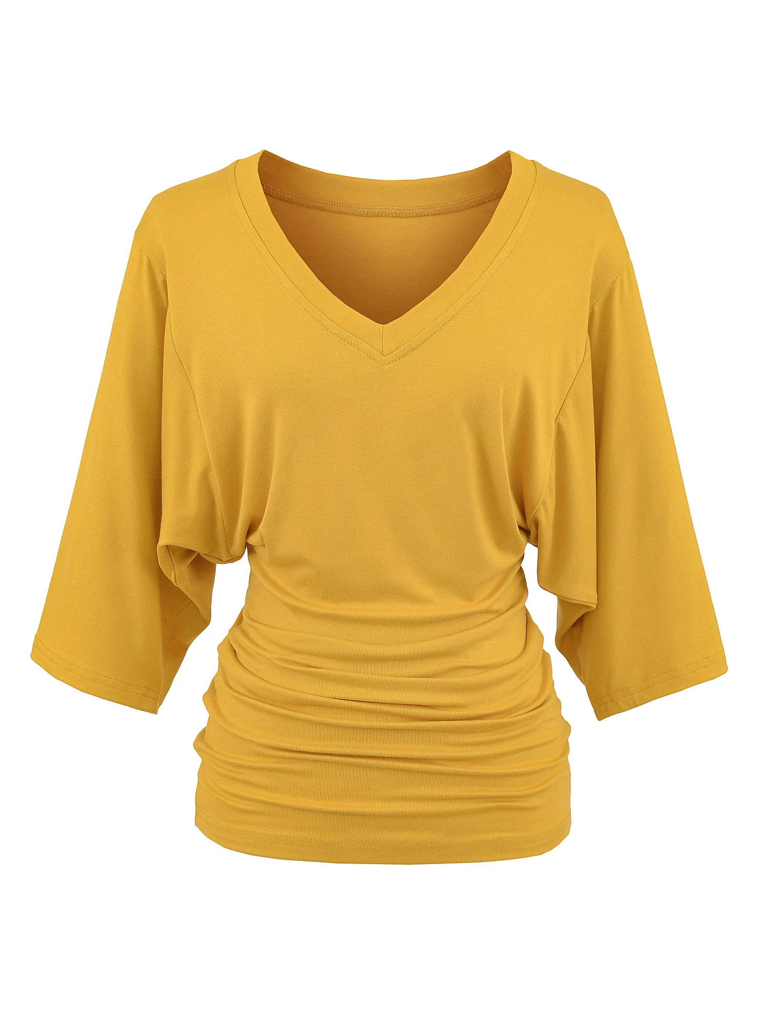 

American Sle Hot Girl V-ne Batwing Sve Seven-eighth Length Dr Женский летний свободный топ Узкая облегающая юбка-ботин