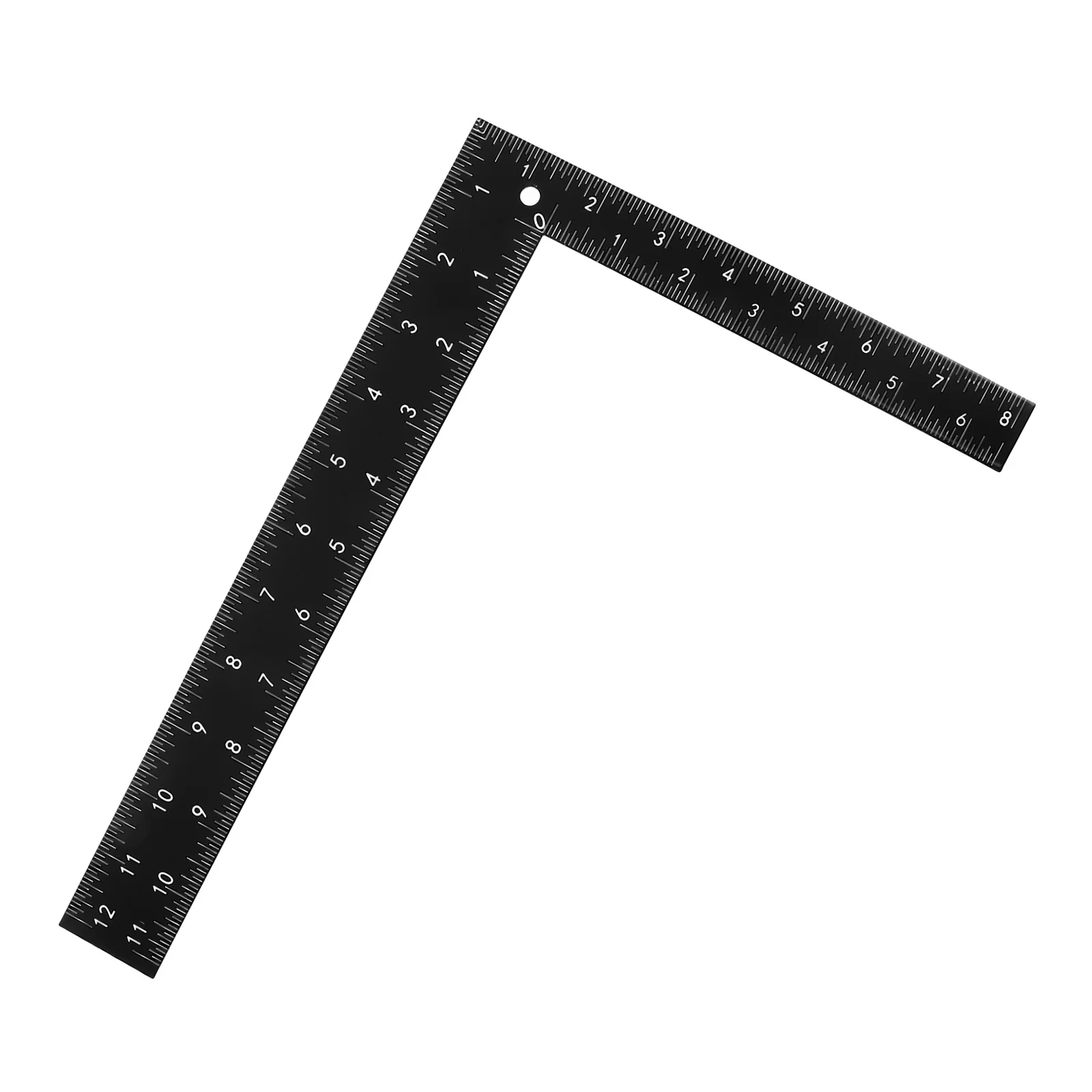 

Black Steel Angle Ruler L Shape Square Tool for Measuring Carpentry Woodworking Metal Ruler Construction Geometry