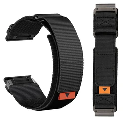 22 26mm Nylon Straps For Garmin Fenix 7X 7 Pro/6X 6 Pro/5 5X Plus/Epix Pro(Gen 2) 47 51mm QuickFit WatchBand Bracelet Wristband