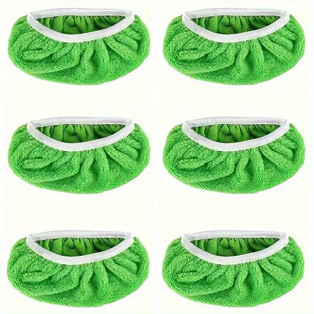 

Premium 6PCS Microfiber Mop Replacement Pads – Dual-Use Wet & Dry Floor Cleaning Covers, Universal Fit for Rotating Mops, Green