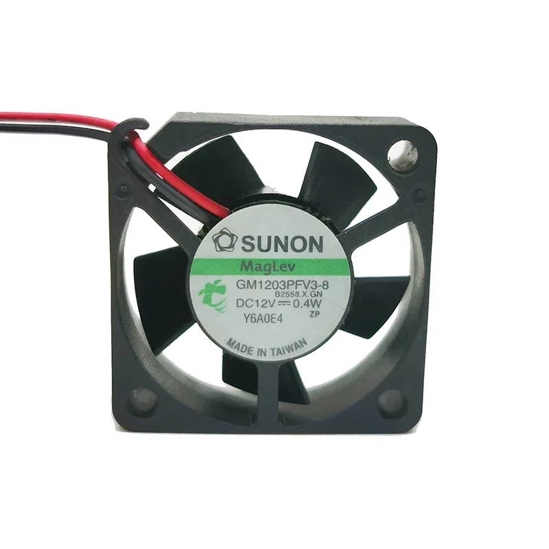 Sunon-Ventilador de Suspensão Magnética, 12V, 0.4W, GM1203PFV3-8, 3cm, 2 Line, 3010, 14000 RPM