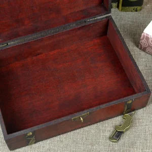 Kotak Kayu 23X16X7. 5 Cm Kotak Penyimpanan Kayu Alami Penyimpanan Rumah Kotak Kenang-kenangan Kayu Retro untuk Cincin Perhiasan Hadiah Hobi Seni 12 etalase kayu penjualan terbaik - №