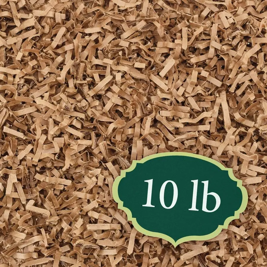 

Confetti Cut Kraft Paper Shred Filler, Recyclable Packing for Packaging, Shipping, Moving, Cushioning, Gift Baskets, Gift Wrappi