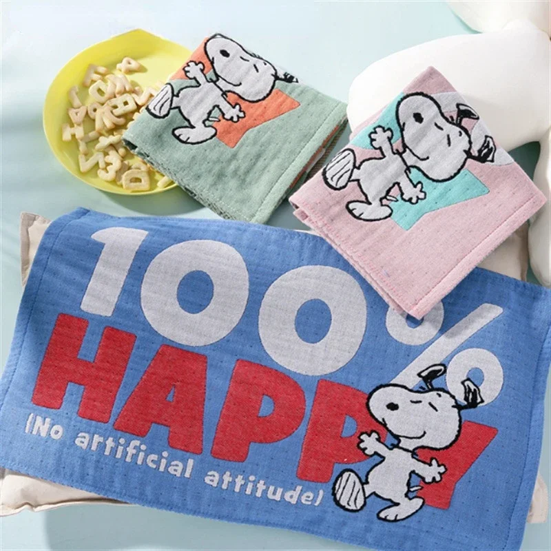 50x29cm Snoopy Cotton Towel Absorbent Pure Hand Face Cleaning Hair Shower Microfiber Towels Kids Soft Affinity Face Towel