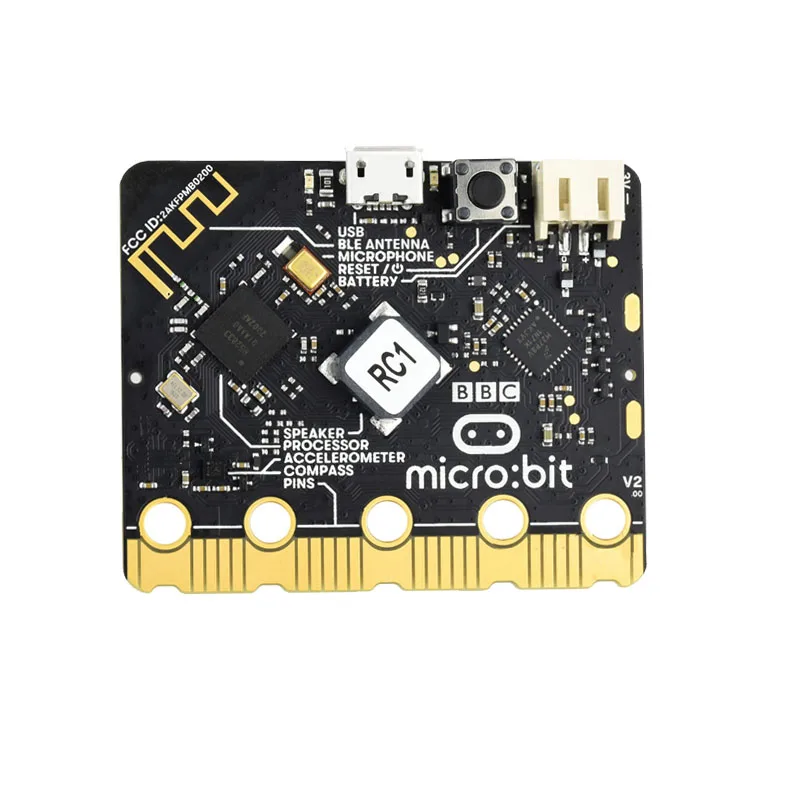 Micro:bit V2 Development Board nRF52833 chip 2.4GHz Bluetooth 5.0 Micro USB Python children's Programming Expansion Board Kit